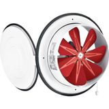 TeknoKapsül BADEM10 Kapaklı Banyo Wc Işyeri Havalandırma Aspiratörü Fanı Kirli Hava Kötü Koku Metal Vantilatör 250 mm