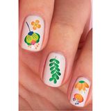 TeknoKapsül Bahar Çiçekleri Tırnak Dövmesi, Tırnak , Nail Art, Tırnak Sticker - Option-1