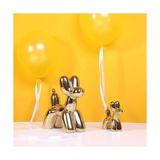TeknoKapsül Balon Dekoru, Altın Köpek Heykeli, Modern Tarz Balon Köpek Figürü, El Yapımı Seramik Hayvan Heykeli, Oturma Odası Ofis Masaüstü Dolap Dekorasyonu Için