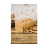 TeknoKapsül Bambu Lüks Panjur Kapaklı Büyük Ekmek Dolabı, Dolabı, Ekmek Sepeti Sandığı, Ekmeklik, Çok Amaçlı Bambu Kutu
