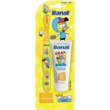 TeknoKapsül Banat Kral Şakir Canan Çocuk Diş Fırçası Seti (Sarı) (25 ml Diş Macunlu) - 02-Sarı