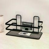 TeknoKapsül Banyo Rafı Metal Siyah Yapışkanlı Dikdörtgen BZ-A9BB37CBB1BE349746