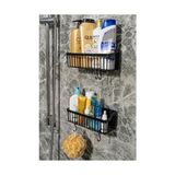 TeknoKapsül Banyor Yapışkanlı Banyo Rafı, 2'li Banyo Düzenleyici, Duş Rafı Organizer Şampuanlık, Duşakabin Rafı, Banyo Organizeri, Banyo Askısı Plastik