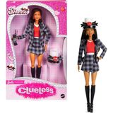 TeknoKapsül Barbie Signature Oyuncak Bebek, Clueless Dionne Koleksiyoncu Mankeni, Siyah-Beyaz Kareli Takım Elbise, Silindir ve Cep Telefonu Aksesuarı, JBJ47