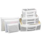 TeknoKapsül Bavul İçi Düzenleyici Valiz Organizer 6 Lı Set - Çizgili CC-28747