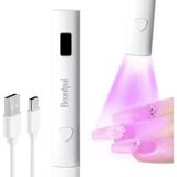 TeknoKapsül Beautpal Çiviler Için El Uv Işığı, Akülü Mini Tırnak Kurutucu, Esnek Deveboynu, LCD Ekranlı LED Işık, Şarj Edilebilir, USB Jel Tırnak Lambası, Ev Için Hızlı Kürleme, Kendin Yap Manikür