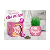 TeknoKapsül Bebek Temalı Çim Adam 6'lı Set – Çocuklar Için Eğitici ve Eğlenceli Bitki Yetiştirme Kiti - Ahşap