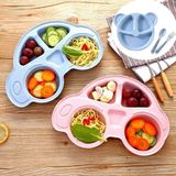 TeknoKapsül Bebekler Için Araba Şeklinde Sevimli Mama Tabağı Çocuk Tabldot - Seçenek