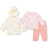 TeknoKapsül Bebetto , Kız, Sweatshirt-Hırka-Patiksiz Alt, Çiçek Baskılı, Fermuarlı, Petite Fleurs, Bisikl - Kırmızı
