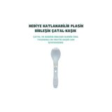 TeknoKapsül Bento 1200ML Lunchbox Tek Katlı 4 Bölmeli Kaseli Çelik Sefer Tası Yemek Kutusu (Gri) - 1200 ml