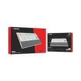TeknoKapsül Beru Beyaz 2.4g + Bt Rgb Red Switch Mekanik Klavye Slim Low Profile Tkl
