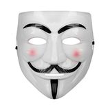 TeknoKapsül Beyaz Renk Pembe Yanaklı Ithal V For Vendetta Maskesi