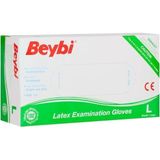 TeknoKapsül Beybi Lateks Pudralı Tek Kullanımlık Eldiven -L- 100 Adet - Option-1