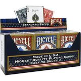 TeknoKapsül Bicycle Rider Back Intl. Standard Endeks Oyun Kartları, 12 Deste (6 Kırmızı, 6 Mavi)
