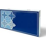 TeknoKapsül Biggdesign Blue Tile Tavla, Çizilmez Zeminli, Mıknatıslı Mdf Kasa, 2 Kat Vernik Cilalı - Topa Blue