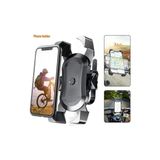 TeknoKapsül Bisiklet Mobilet Motosiklet Bebek Arabası Market Arabası Motor Için Telefon Tutucu 037 - Option-1 - 000-Siyah