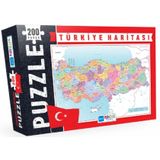TeknoKapsül Blue Focus Türkiye Haritası - Puzzle 200 Parça LK-8681176320493-K0707