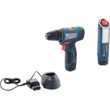 TeknoKapsül Bosch Professional Gsr 120-LI Akülü Delme/vidalama Makinesi Glı 12V-300 Akülü Şantiye Projektörü 2xgba 12V 2.0AH Akü Grubu
