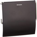TeknoKapsül Brabantia 108600 Tuvalet Kağıdı Tutacağı, Paslanmaz Çelik, Mat Siyah, 30 x 20 x 10 cm