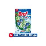 TeknoKapsül Bref Wc Power Aktiv 2 Adet Katı Tuvalet Bloğu Çam Koku ile Hijyenik Temizlik