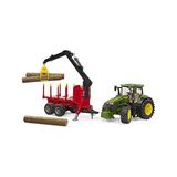 TeknoKapsül Bruder BR03154 Deere 7r 350 Traktör Kütük Taşıyan Römork