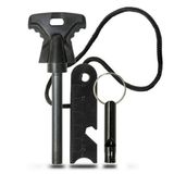 TeknoKapsül BUFFER® Acil Durum Magnezyum Çubuk Çakmaktaşı Hayatta Kalma Ateş Başlatıcı Çakmak Kiti Düdük Hediyel YT-X17YT0158