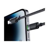 TeknoKapsül CA-2010 36W Usb-C To Lightning Manyetik Sarilabilir Kablo - 1.2 M, Siyah