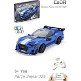 TeknoKapsül Cada Mavi Şövalye Yarış Arabası Uzaktan Kumandalı -C51077W (325 Parça) Oyuncak Yapım Seti