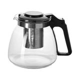 TeknoKapsül Cam Demlik, Çelik Süzgeçli, Meyve Çayı Için, Asorti Renk, 900 ml Kapasiteli, Çaydanlık Üstü