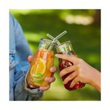 TeknoKapsül Cam Pipet Set Bükülebilir, Temizleme Fırçalı Çevre Dostu, Tekrar Kullanılabilir, Dayanıklı Cam Smoothie, Kahve ve Soğuk Içecekler Için Ideal (2) - Option-1 - 0 - Siyah