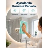 TeknoKapsül Cam Temizlik Bezi Yüksek Emici Mikrofiber Bez Cam Ayna ve Vitrin Temizliği -