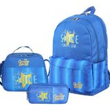 TeknoKapsül Cambridge Polo Club Star Çift Ana Bölmeli Unisex Çocuk Ilkokul Çanta Set Mavi - 0- Koyu Mavi