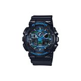 TeknoKapsül Casio G-Shock Erkek Kol Saati GA-100CB-1ADR Siyah Silikon Kordonlu Suya - Altın - Siyah