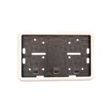 TeknoKapsül Çerçeveli Motor Plakalık Plaka Altlığı Beyaz 17x26 cm OTOPLK-CNS-PLK52-BYZ