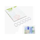 TeknoKapsül Çif Kanat Pvc Banyo Perdesi 2 Parça x 90X180CM - 12 Halkali (5643)