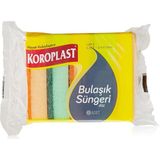 TeknoKapsül Çift Taraflı Düz Bulaşık Süngeri 5'li, Çizik & Iz Bırakmaz, Pratik Temizlik Sü