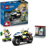TeknoKapsül City Motosikleti Takibi 60455-4 Yaş Üzeri Kız ve Erkek Çocuklar Için Motosikleti Oyuncağı, Hırsız Kaçış Kaykayı ve Mini Açılabilir Atm Içeren Yaratıcı Oyuncak Yapım Seti (65 Parça) - Option-1