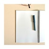 TeknoKapsül Çizgisiz Spiralli Not Defteri, A4 Boyut (21X29,7 Cm), 60 Yaprak, 90GR. Ivory Kağıt, Ofis Için Ideal (Siyah Kapak) - -- - Option-1