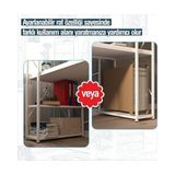 TeknoKapsül CLM108 Beyaz Metal Kitaplikli Çalişma Masasi