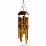 TeknoKapsül Coconat Bambu Rüzgar Çanı 50 Cm No:1038 KRG-55MT3-KH-DIARTA-1038