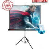 TeknoKapsül Codegen Tx-20 Tripod Projeksiyon Perdesi 200X200 (Arkası Siyah Fonlu - Taşınabilir Ayaklı Model)