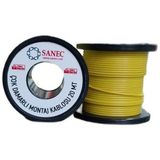 TeknoKapsül Çok Damarlı Montaj Kablosu - 22 Awg - 20 Metre - Sarı - Option-1 - 0 - Siyah