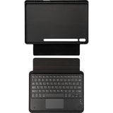 TeknoKapsül Constraın - Galaxy Tab S9 ile Uyumlu Border Keyboard Bluetooh Bağlantılı Standlı Klavyeli Tablet Kılıfı-Siyah