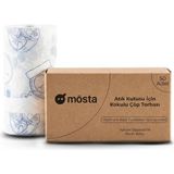 TeknoKapsül Çöp Torbası - Akıllı Kedi Tuvaletleri ile Uyumlu Kokulu & Büzgülü Çöp Torbası - Ubpet C10 Pro ve Ubpet C20 Uyumlu - 4 Litre Hazne - 50 Adet