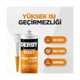TeknoKapsül D251 Rtv Isı Silikonu 300 Derece C Kırmızı - 280ML
