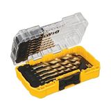 TeknoKapsül Dewalt DW1354 14 Parçalı Titanyum Matkap Ucu Seti, Gümüş, - Option-1