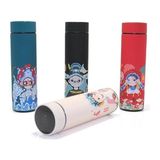 TeknoKapsül Dijital Göstergeli Paslanmaz Çelik Termos - 23X6 cm 500 ml Akıllı Isı Ölçerli