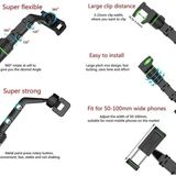 TeknoKapsül Dikiz Aynası, Koltuk Arkası, Çalışma Masası Telefon Tutucu, Standart,,,, Uyumludur, 360 Dönebilen Çok Fonksiyonlu Akrobat Telefon Tutucu - Option-1 - 000-Siyah