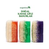 TeknoKapsül Doğal Kabak Lifli Ardıç Katranı Sabunu 120 gr x 3 Adet Tüm Cilt Tipleri Için Antiseptik Yenileyi