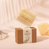 TeknoKapsül Doğal Kabak Lifli Eşek Sütü Sabunu - Doğal Peeling Yapan Yumuşak Lif Kabağı, Nemlendirici, Besleyici Yüz ve Vücut Sabunu 150 Gr. - Option-1